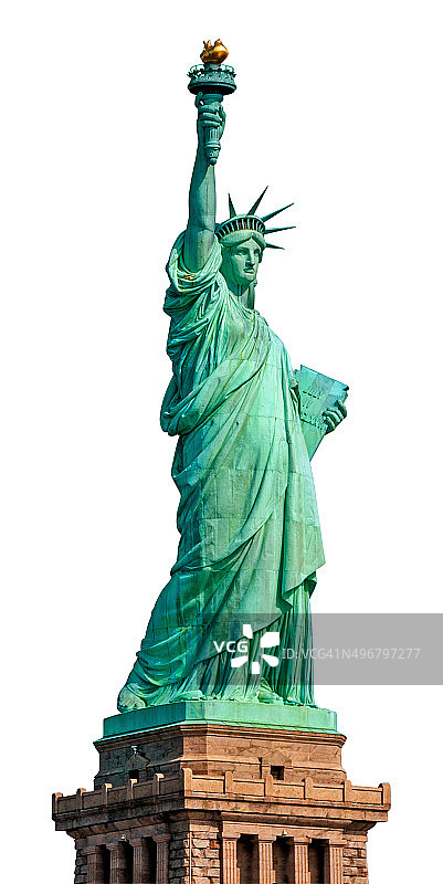 孤立的自由女神像图片素材