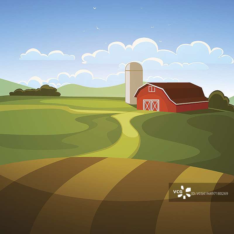农场风光图片素材