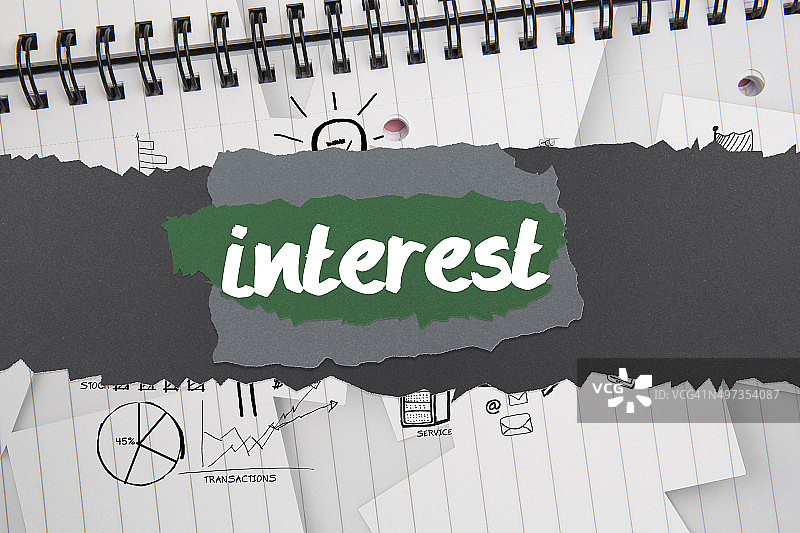 记事本上集思广益的兴趣涂鸦图片素材