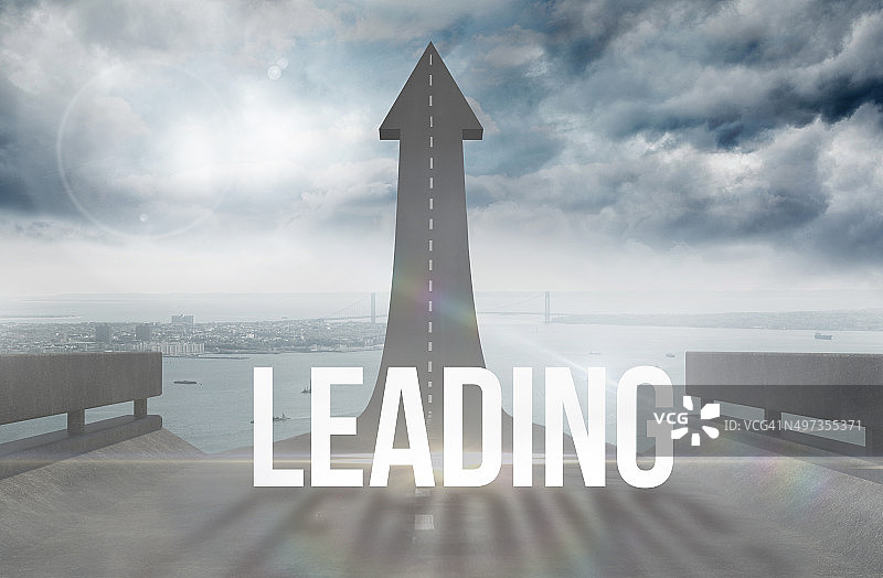 道路箭头引导图片素材