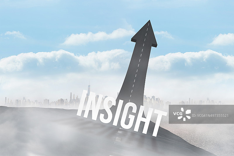 道路变成箭头的洞察力图片素材