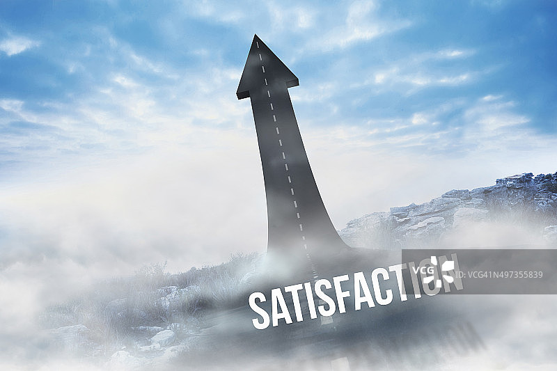 对道路变成箭头的满意图片素材