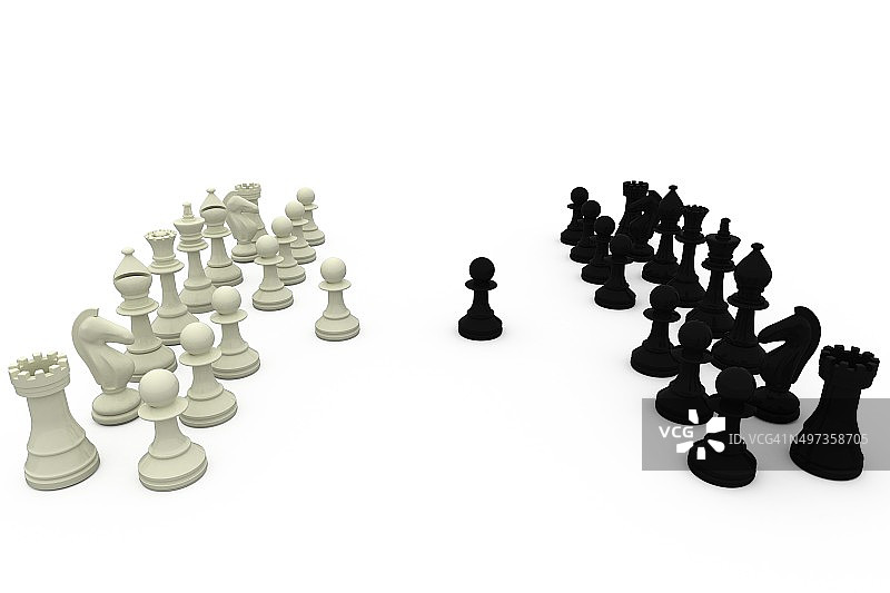 黑白国际象棋棋子图片素材