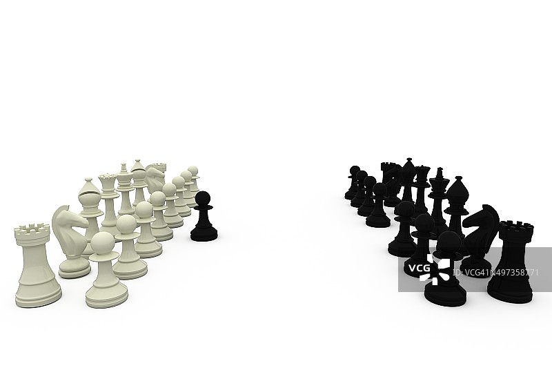 倒戈到白方的黑色棋子图片素材