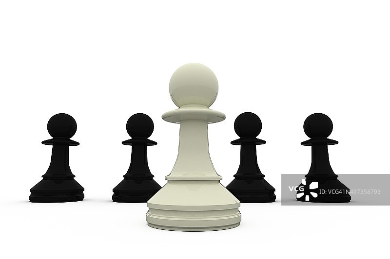 白色棋子与黑色棋子图片素材