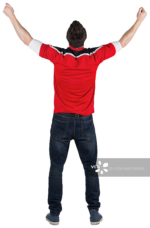 欢呼雀跃的足球迷图片素材