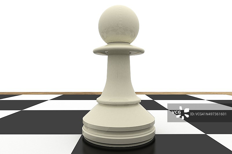 棋盘上的白色兵图片素材