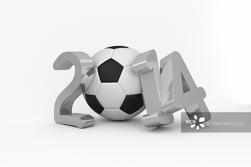 2014年世界杯黑白足球图片素材