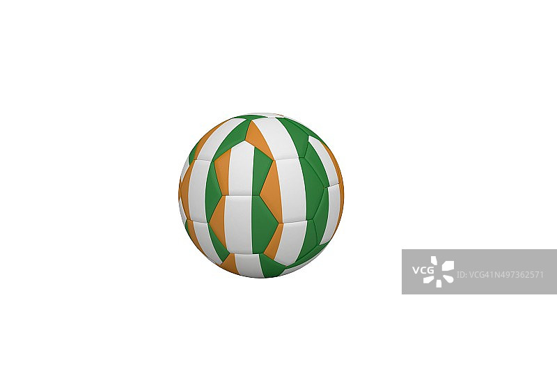 科特迪瓦配色足球图片素材