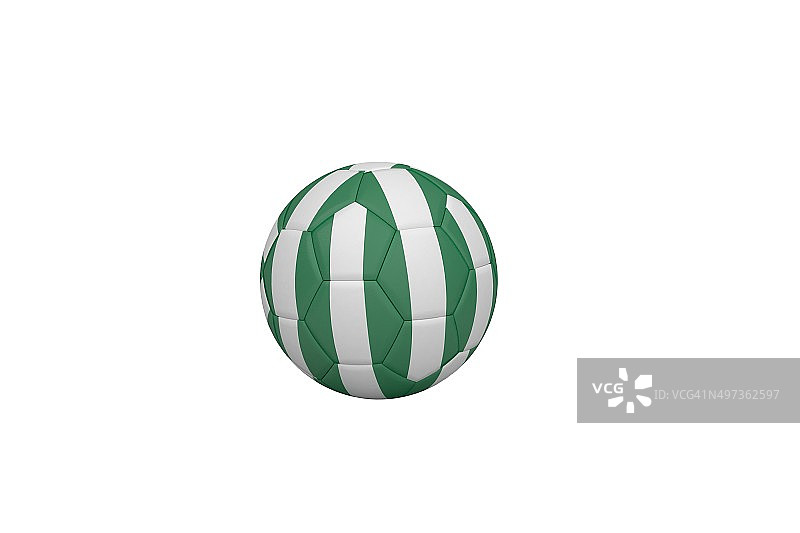 尼日利亚配色足球图片素材
