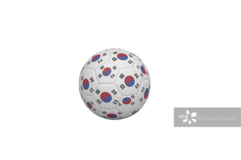 韩国配色足球图片素材