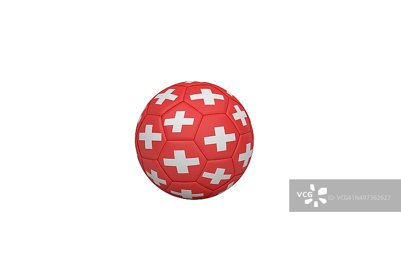 瑞士配色足球图片素材