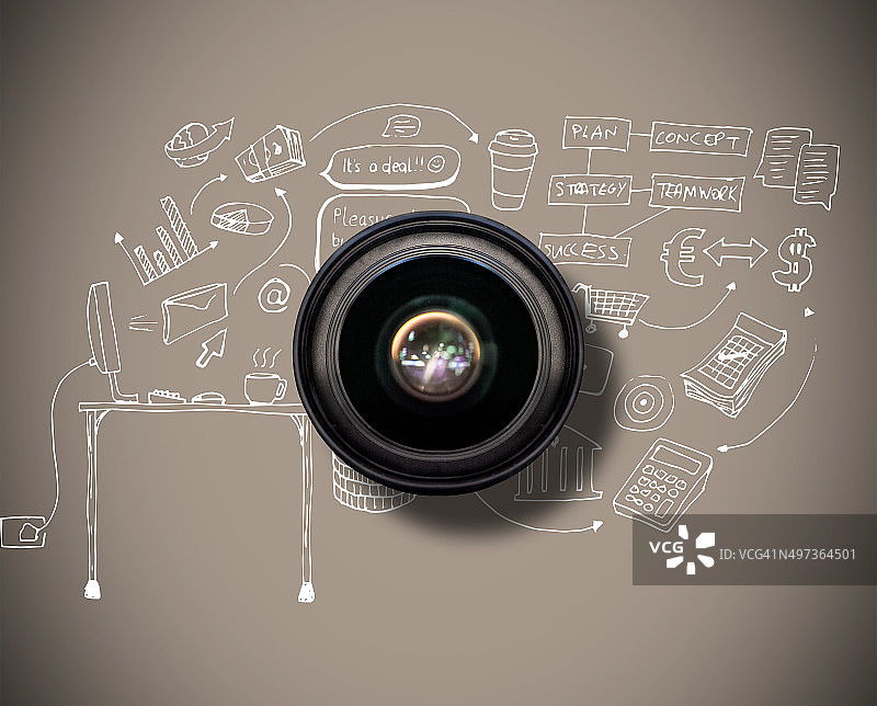 相机镜头合成图图片素材