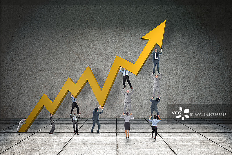 商务团队合作合成图图片素材