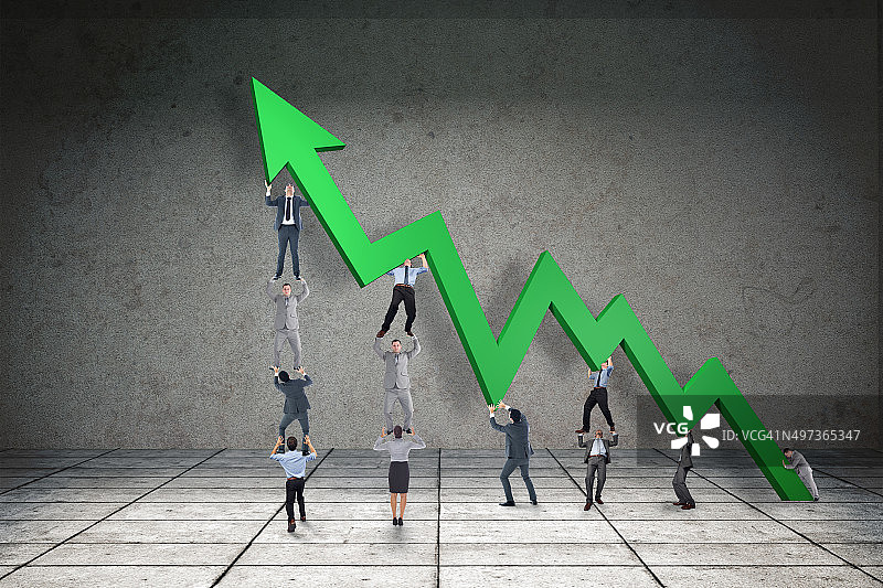 商务团队合作合成图图片素材