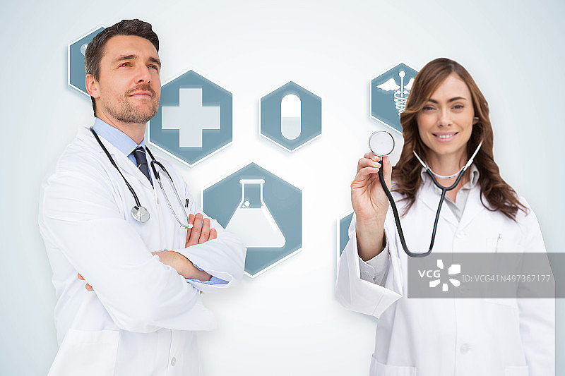 医疗团队合成图像图片素材