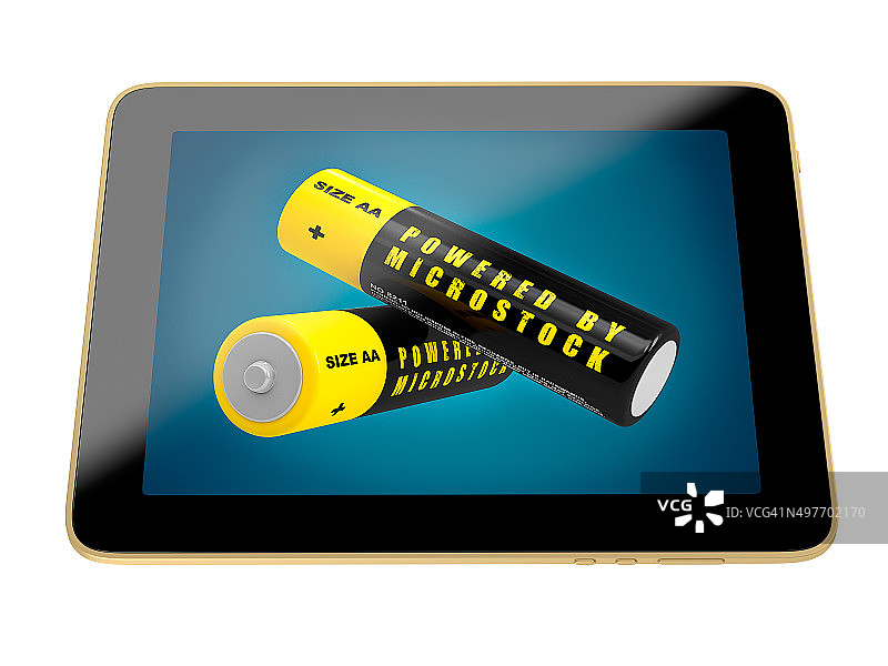 平板电脑 - 电池 - Microstock供电图片素材