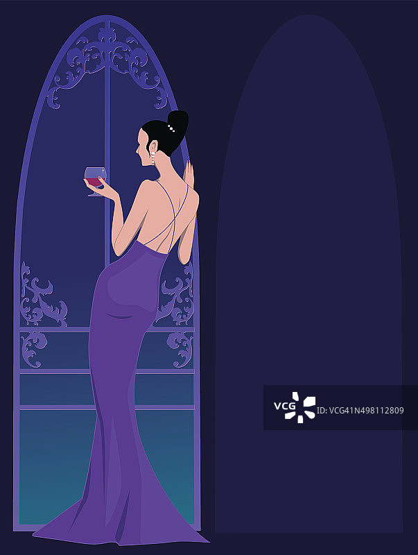 黑色领结派对邀请函模板图片素材