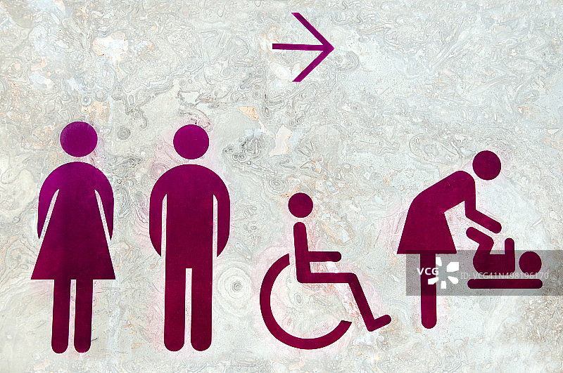 卫生间标志图片素材