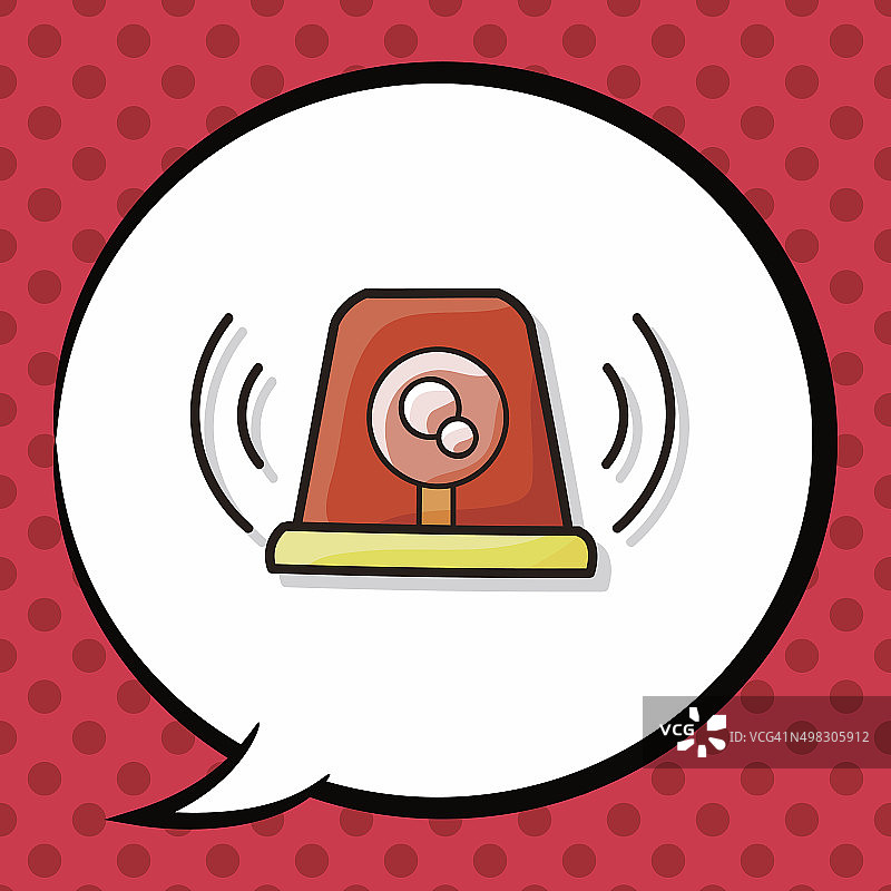 警告铃铛涂鸦，对话气泡图片素材