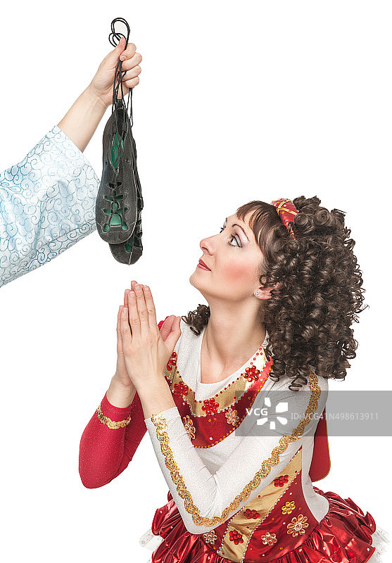 祈祷穿软鞋的爱尔兰舞者图片素材