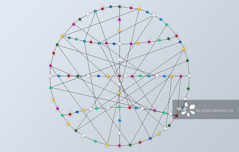 用钉子和绳子制作地球模型图片素材