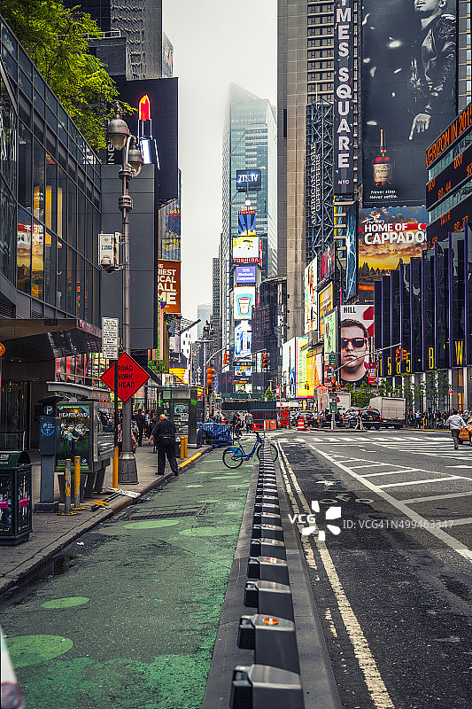 时代广场建筑上的广告牌图片素材