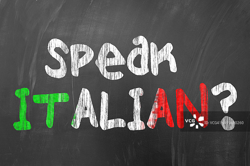 会说意大利语吗？图片素材