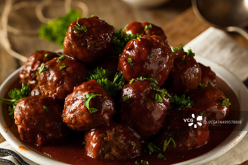 自制烧烤肉丸图片素材