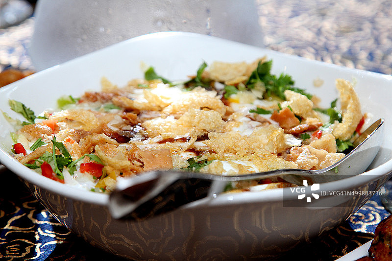 印度鹰嘴豆沙拉图片素材