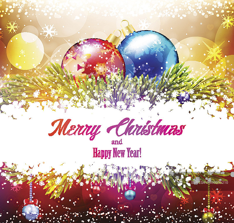圣诞节闪亮背景图片素材
