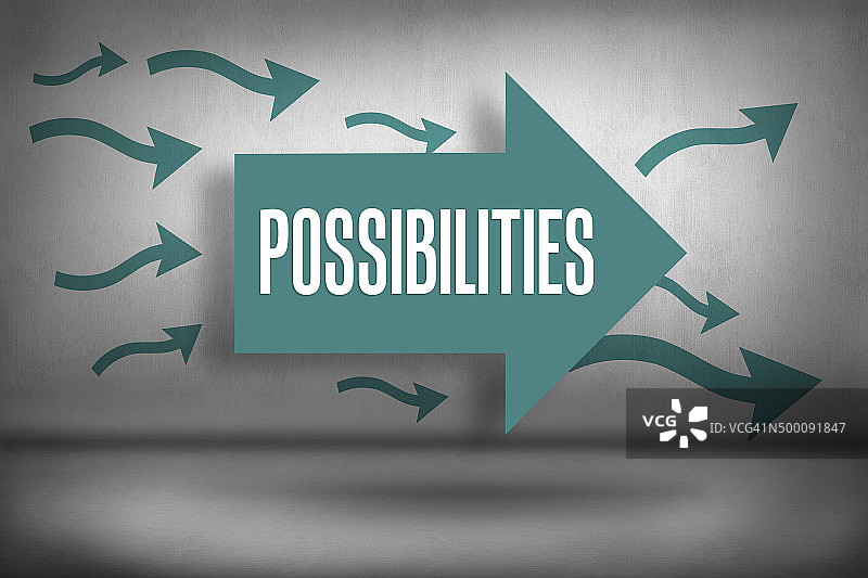 箭头指向各种可能性图片素材