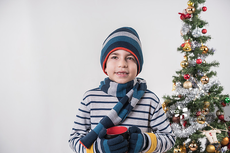 圣诞树与小人图片素材
