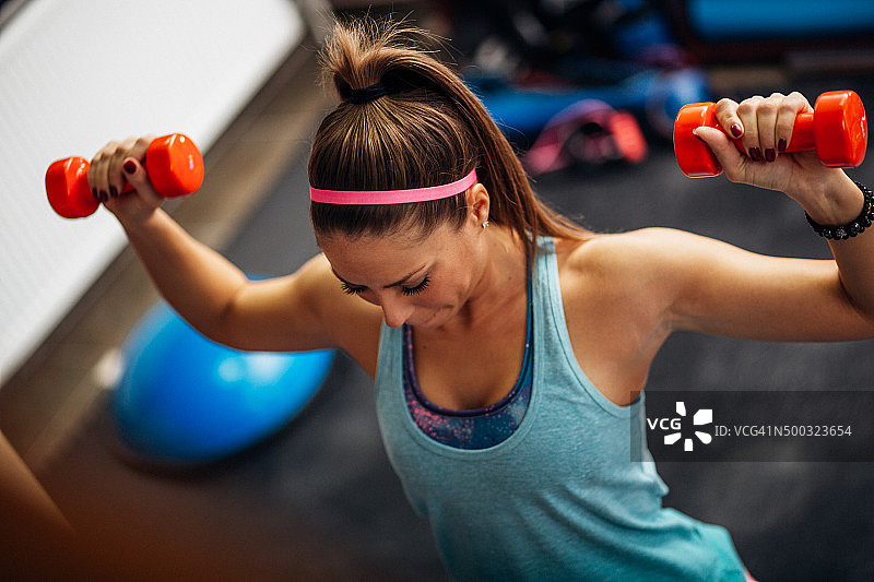女子举重图片素材
