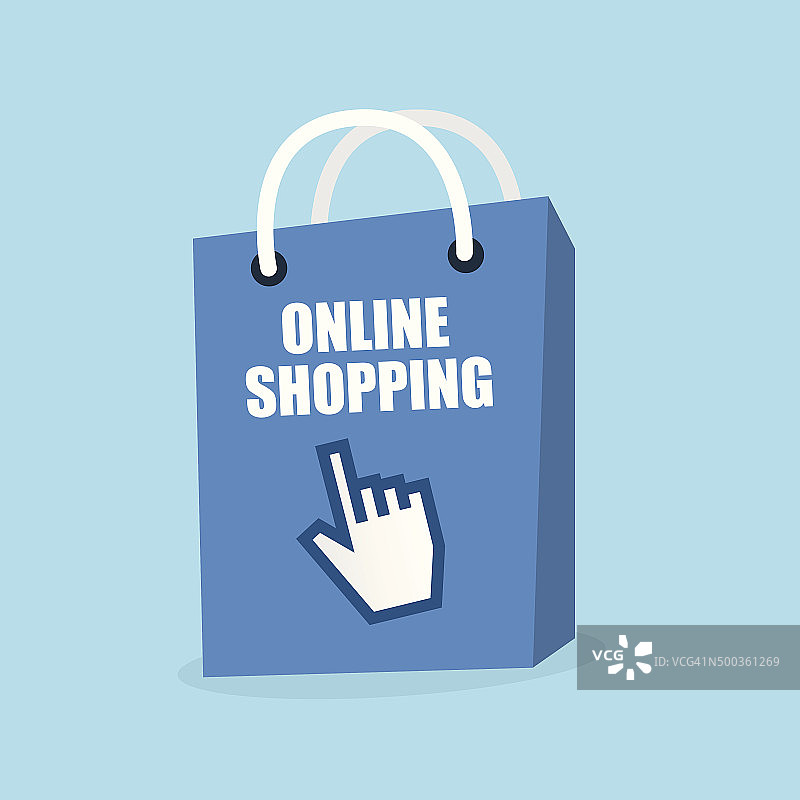 在线购物袋图片素材