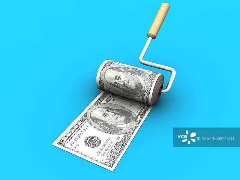 财富创造与美元图片素材