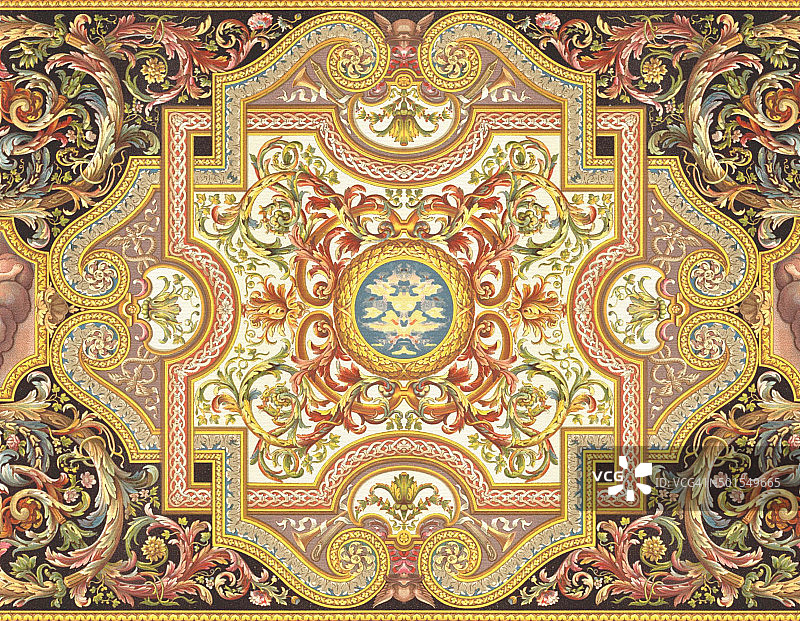 路易十四时期的框架图片素材