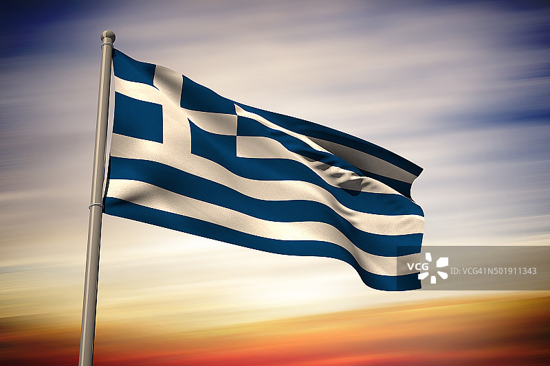 希腊国旗图片素材