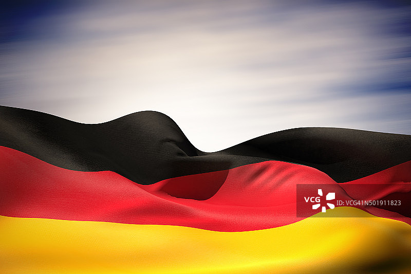 飘扬的德国国旗图片素材