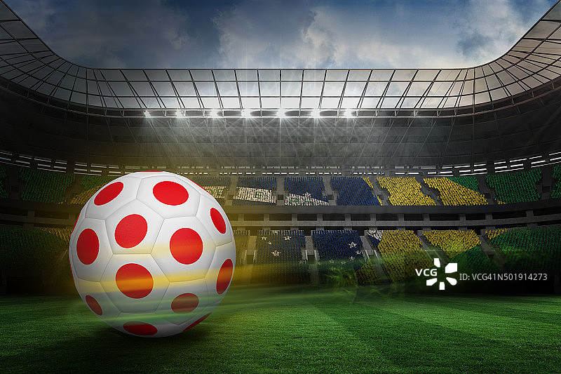 日本配色足球图片素材