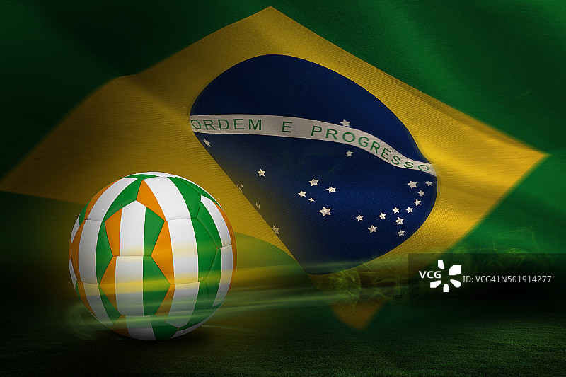 科特迪瓦配色足球图片素材