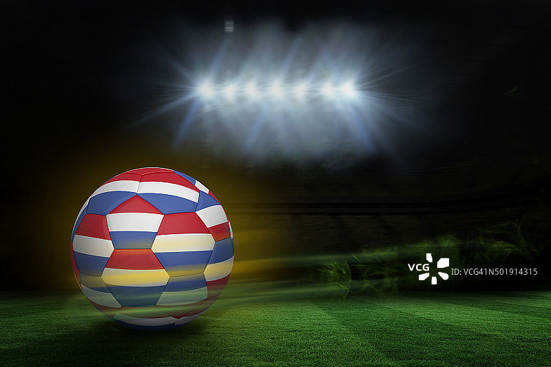 荷兰配色足球图片素材