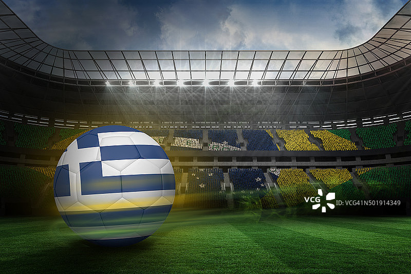 希腊配色足球图片素材