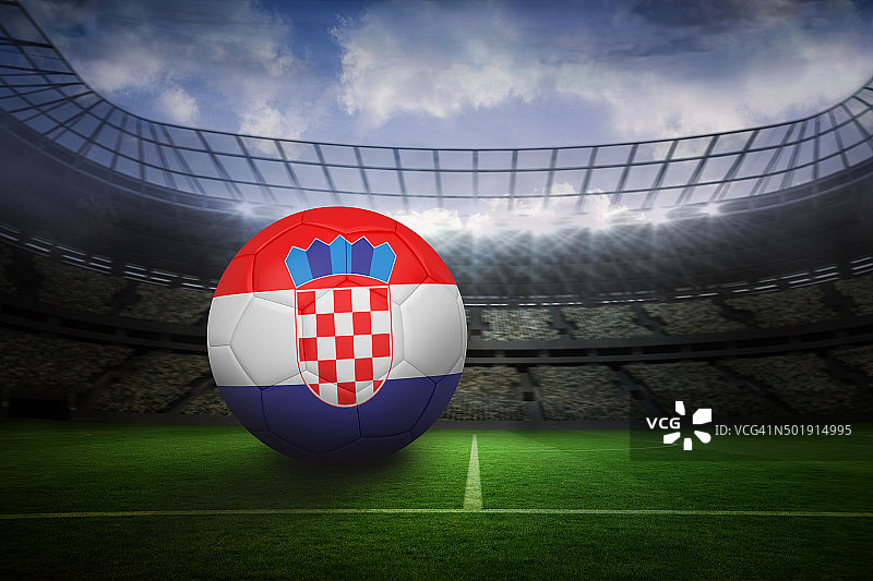 克罗地亚配色足球图片素材