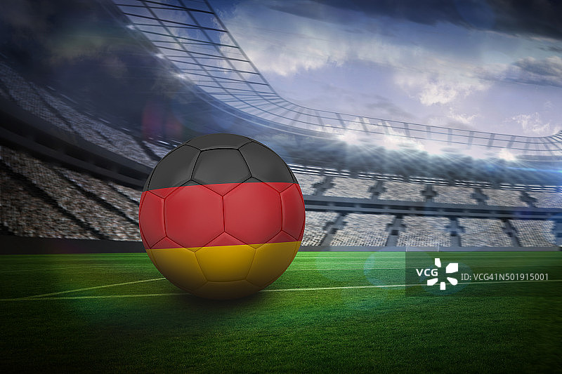 德国配色的足球图片素材