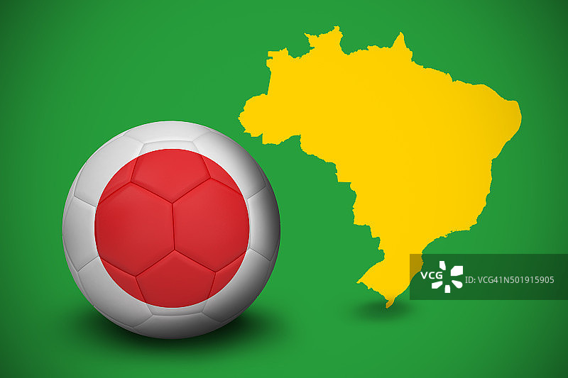 日本配色足球图片素材