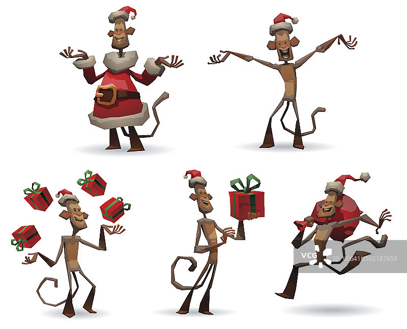 有趣的猴年新年素材图片素材