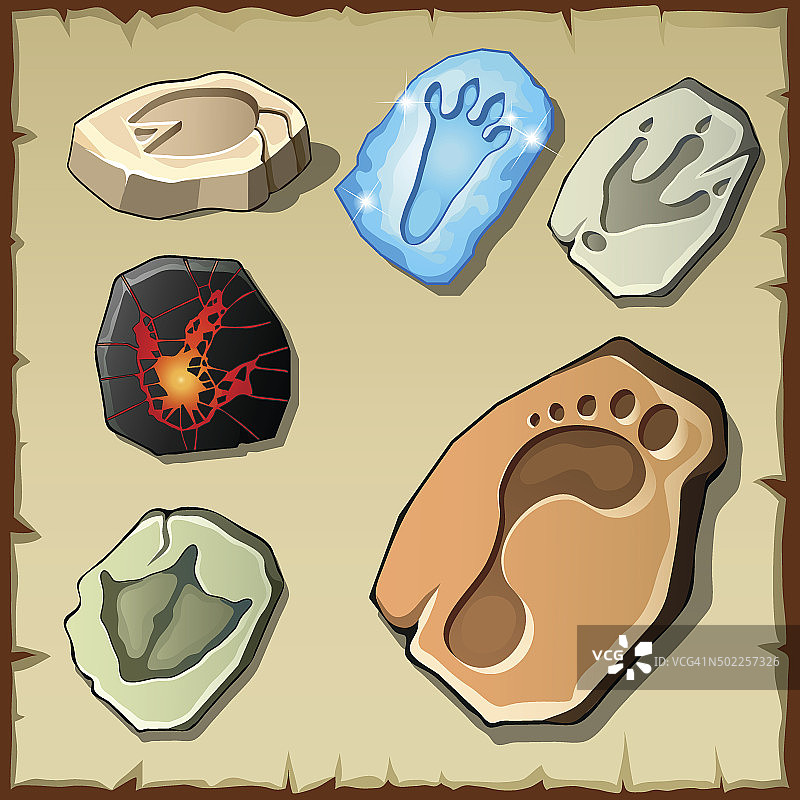 史前岩石印花图案图片素材