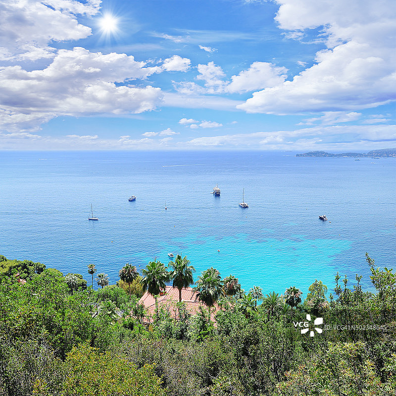 埃兹小镇的别墅图片素材