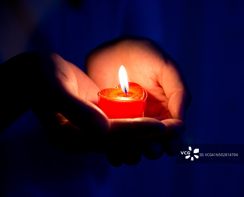 心形蜡烛图片素材